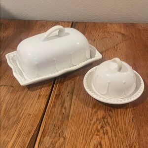 Princess House Pavillion Butter Dishes (large and small)- 4 Pieces